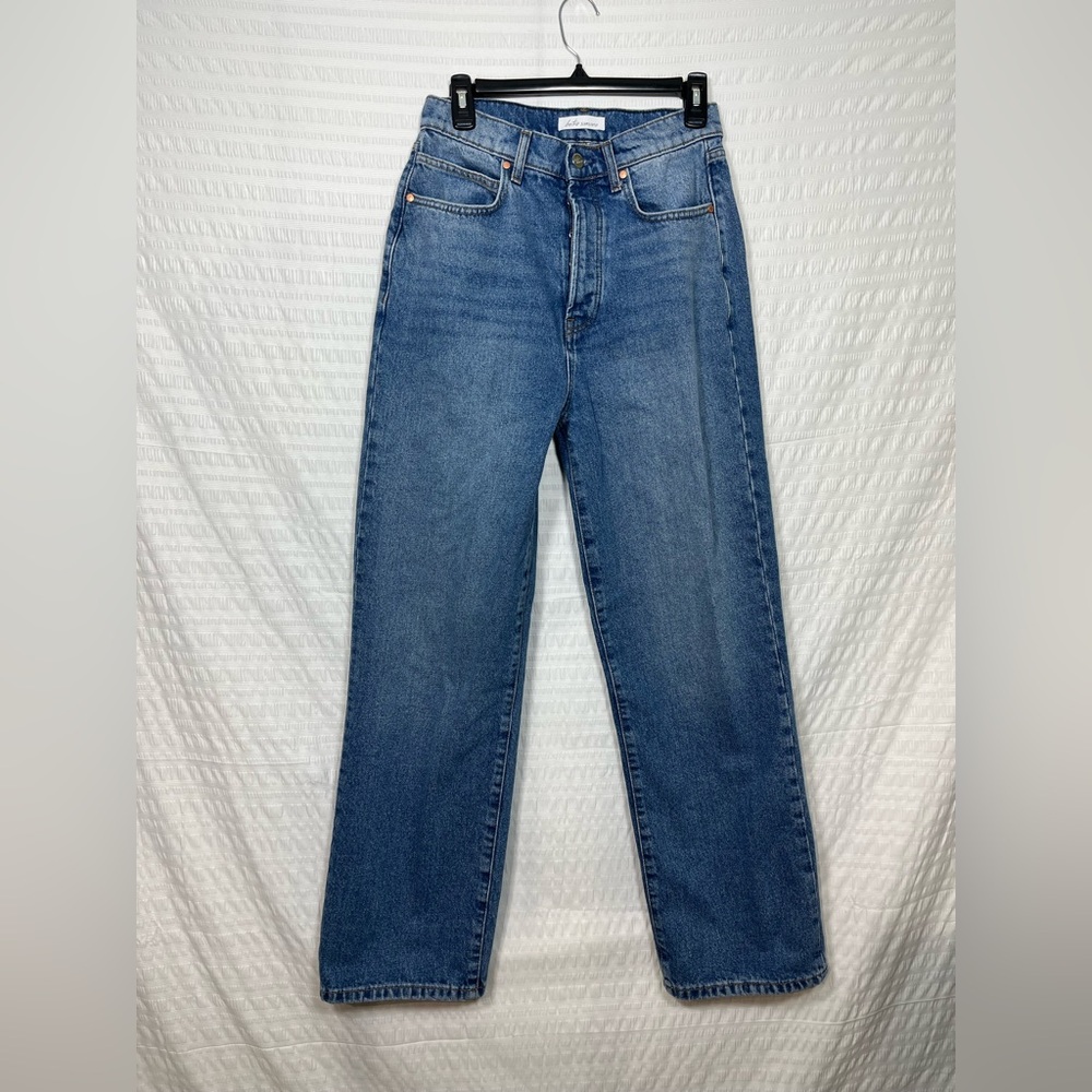 Betro Simone Women’s High Rise Button fly Wide Leg Blue Jeans size 29